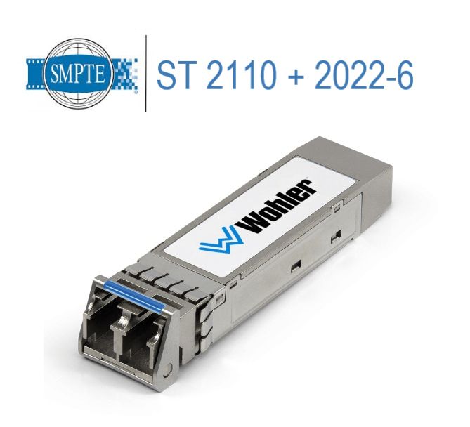 SFP-2110+2022-6 with NMOS or Ember+ — front panel