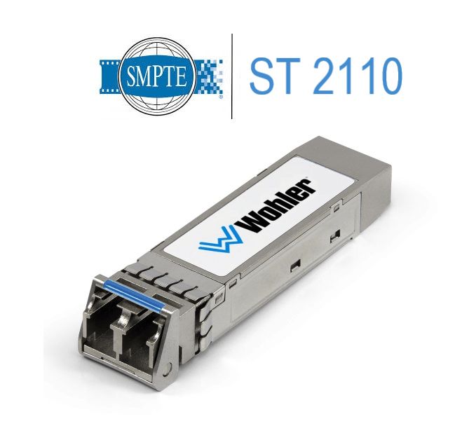 SFP-2110 with NMOS or Ember+ — front panel